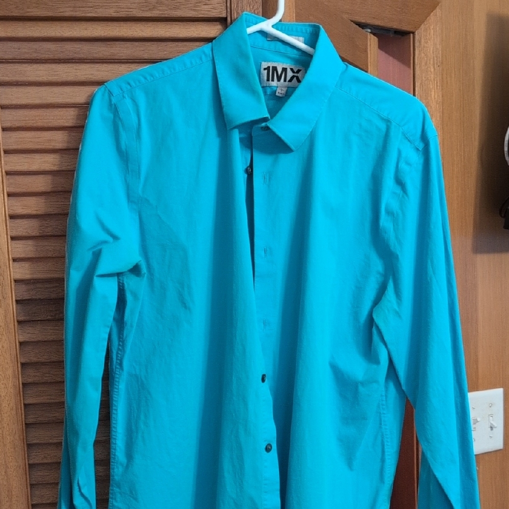 Express Mens Fitted Button-Up Shirt